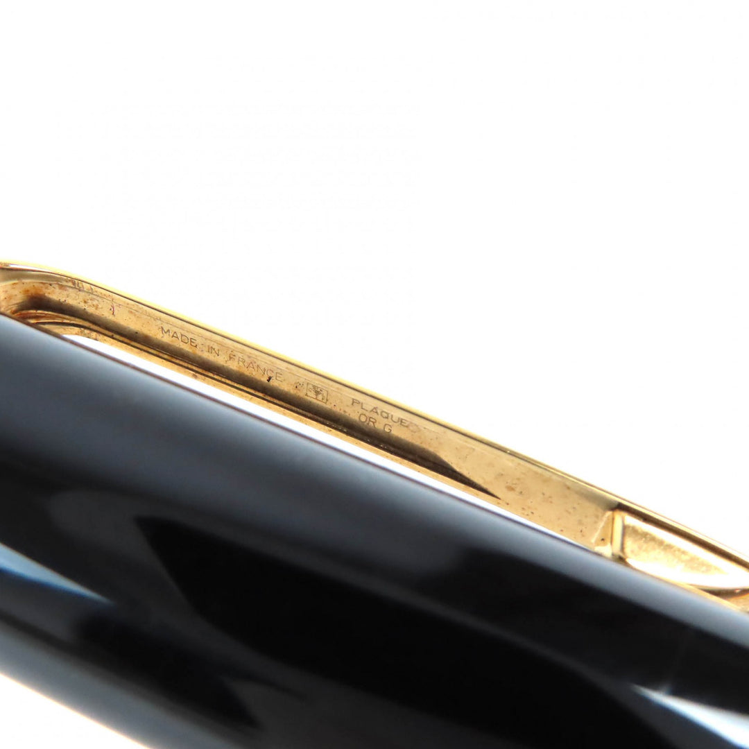 良品△Cartier カルティエ ディアボロ ドゥ カルティエ ペン先18K Mニブ ブルージェム 万年筆 ブラック ゴールド メンズ