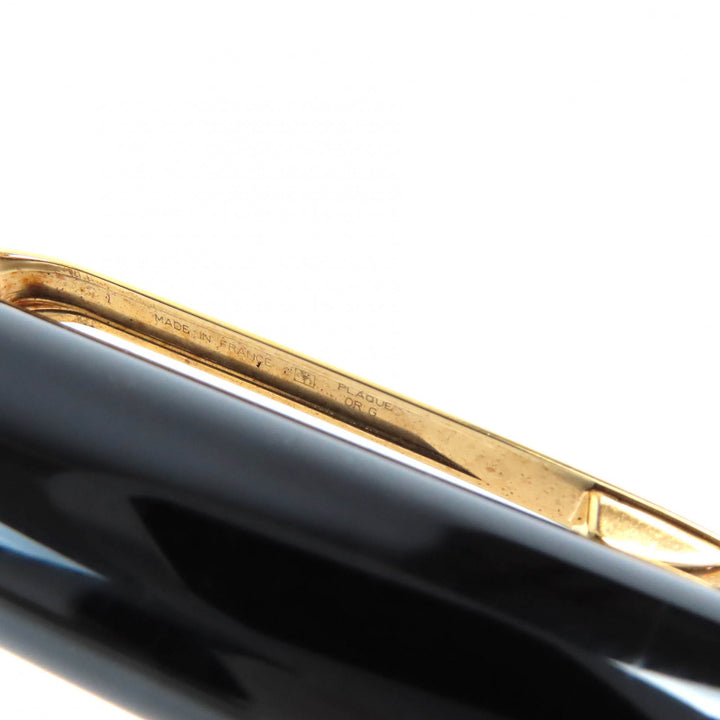 良品△Cartier カルティエ ディアボロ ドゥ カルティエ ペン先18K Mニブ ブルージェム 万年筆 ブラック ゴールド メンズ