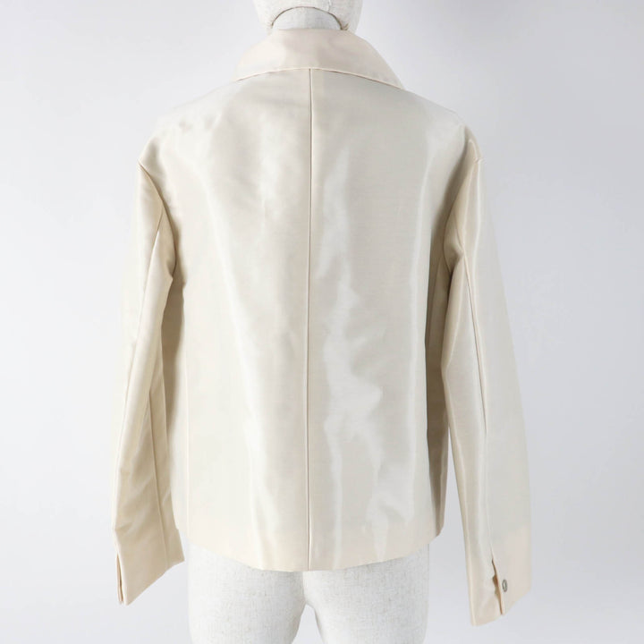 未使用品◎Aquascutum アクアスキュータム ホワイトレーベル ジャケット ライトベージュ 6 日本製 正規品 レディース 定価75000円