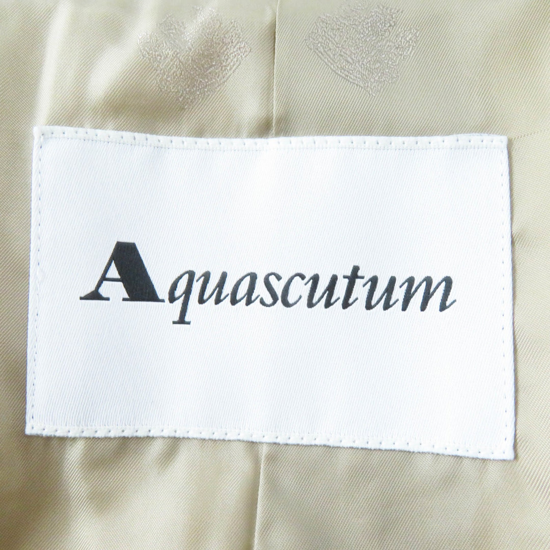 未使用品◎Aquascutum アクアスキュータム ホワイトレーベル ジャケット ライトベージュ 6 日本製 正規品 レディース 定価75000円