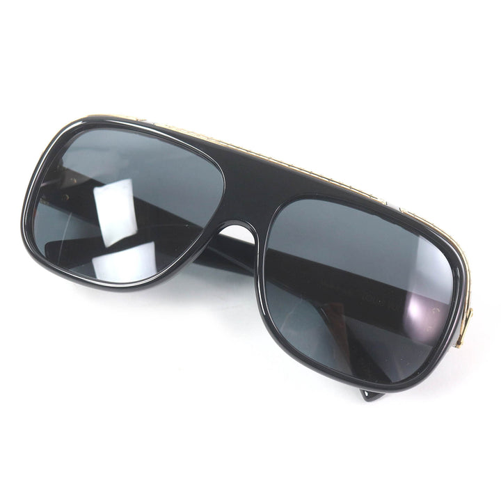極美品□LOUIS VUITTON ルイヴィトン 2024年製 Z2516U サングラス・1.0 ミリオネア サングラス ノワール 63□16-140 伊製 定価123200円