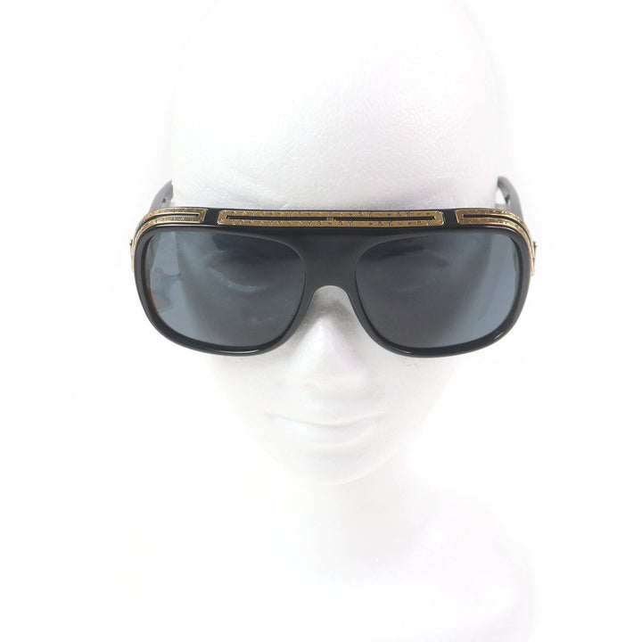 極美品□LOUIS VUITTON ルイヴィトン 2024年製 Z2516U サングラス・1.0 ミリオネア サングラス ノワール 63□16-140 伊製 定価123200円