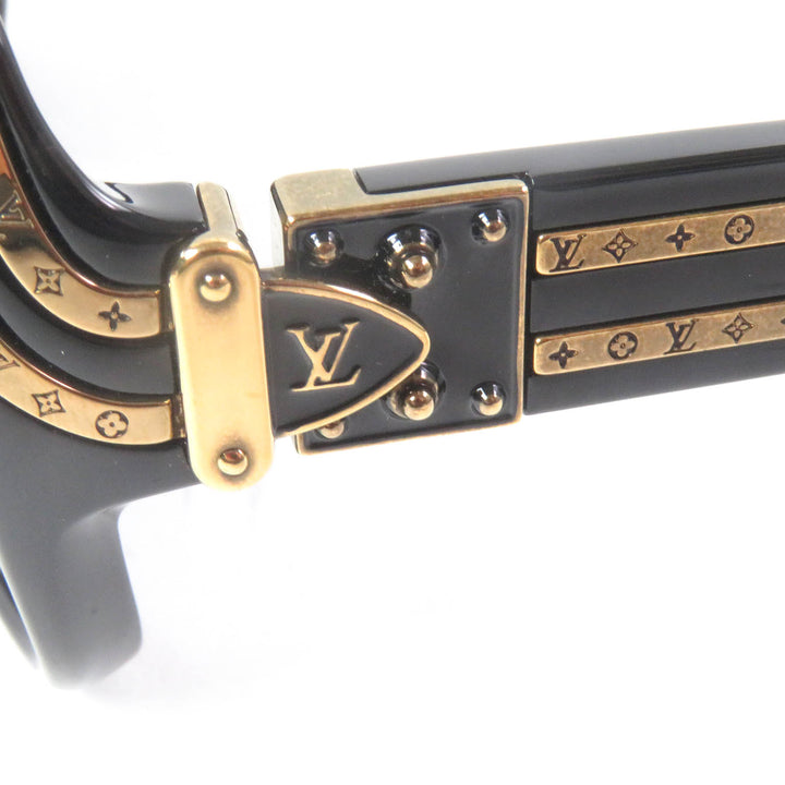 極美品□LOUIS VUITTON ルイヴィトン 2024年製 Z2516U サングラス・1.0 ミリオネア サングラス ノワール 63□16-140 伊製 定価123200円