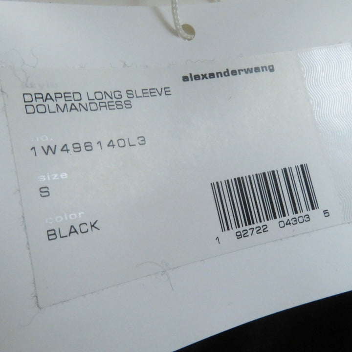 未使用品◎Alexander Wang アレキサンダーワン 1W496140L3 ドルマンスリーブ ワンピース／ドレス ブラック S 正規品 レディース