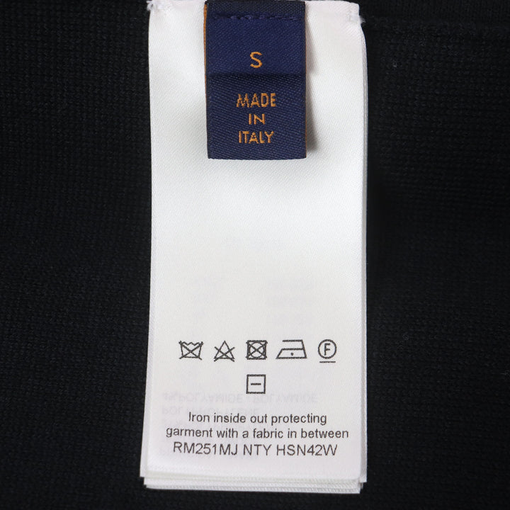 極美品▼LOUIS VUITTON ルイヴィトン 25SS 1AFYEJ エンボステクニカル ウール ZIPUP ジャケット ブルゾン S 保存袋付き 正規品 メンズ