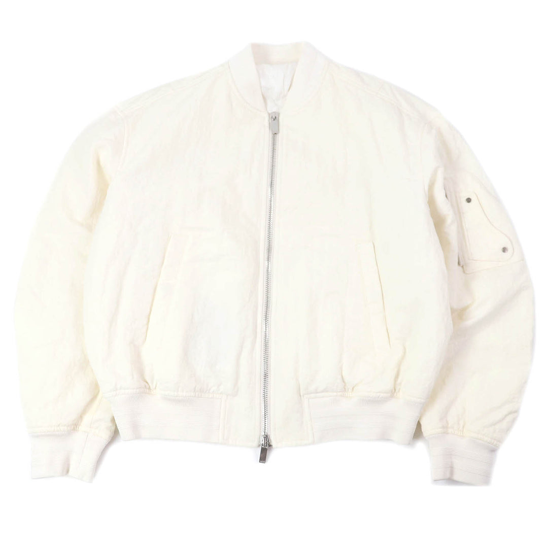 極美品□DIOR×Cactus Jack ディオール オム×カクタスジャック 943C439J5515 サドルポケット 中綿 ブルゾン アイボリー 50 伊製 正規品