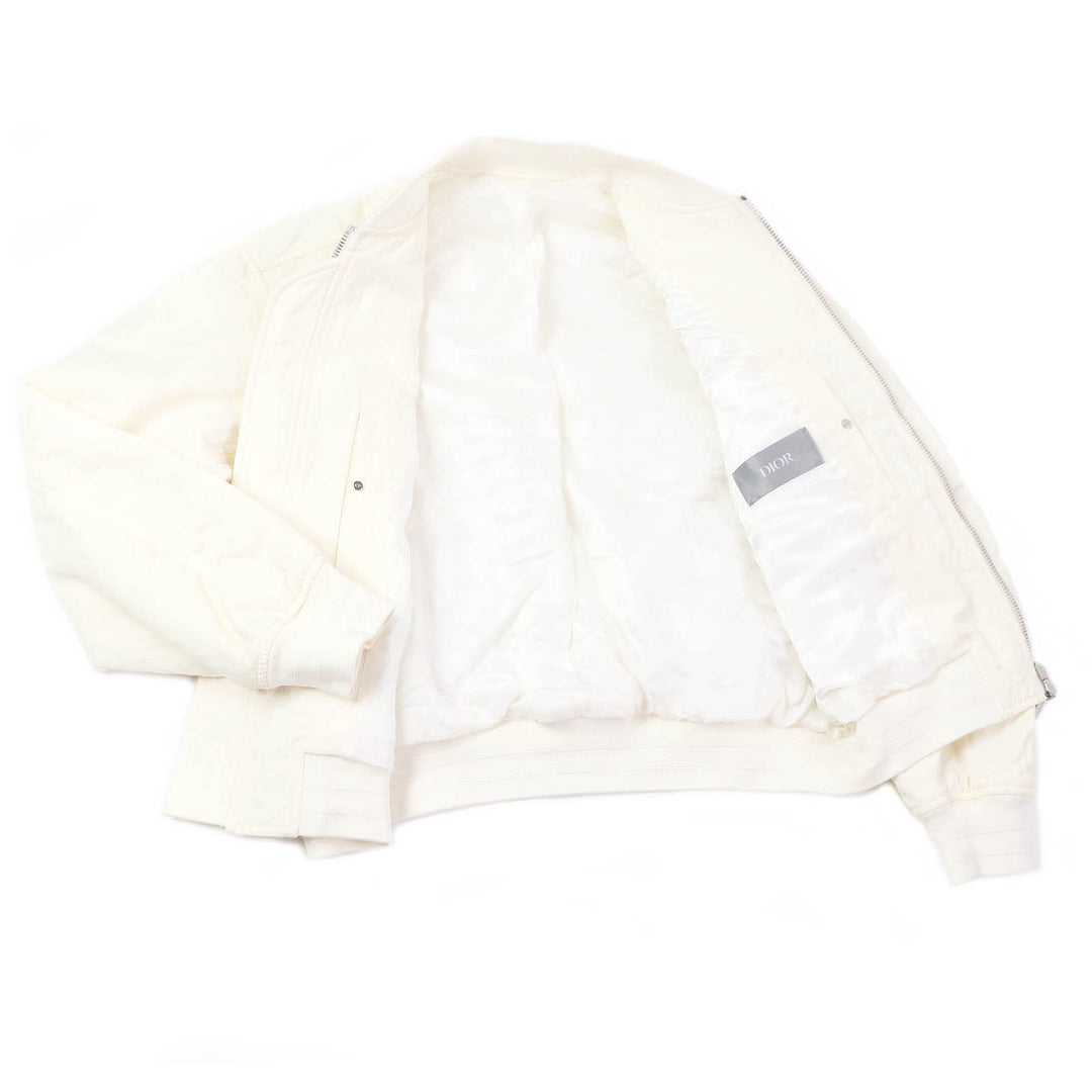 極美品□DIOR×Cactus Jack ディオール オム×カクタスジャック 943C439J5515 サドルポケット 中綿 ブルゾン アイボリー 50 伊製 正規品