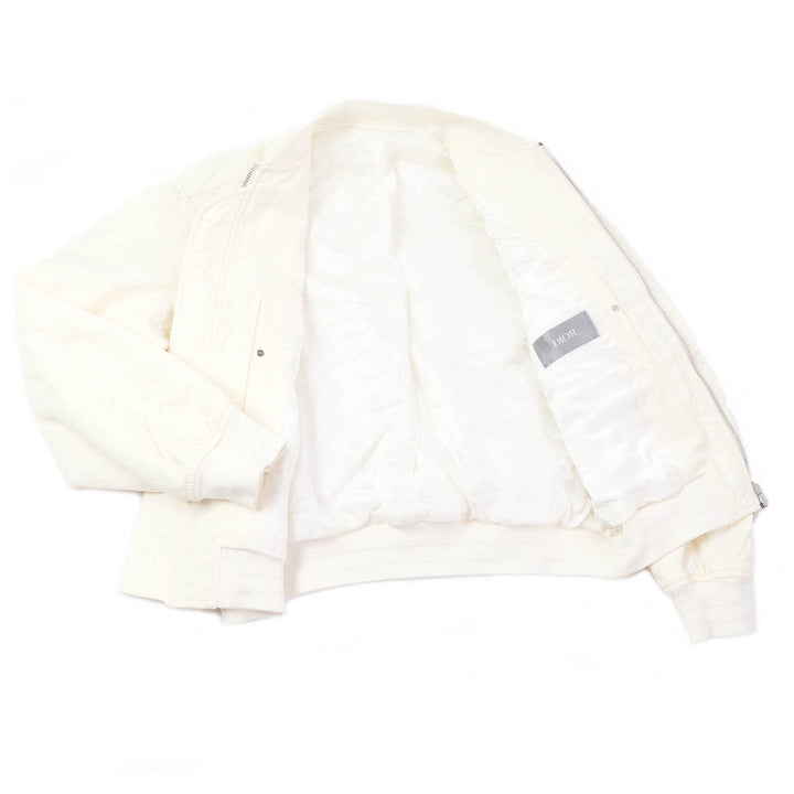 極美品□DIOR×Cactus Jack ディオール オム×カクタスジャック 943C439J5515 サドルポケット 中綿 ブルゾン アイボリー 50 伊製 正規品