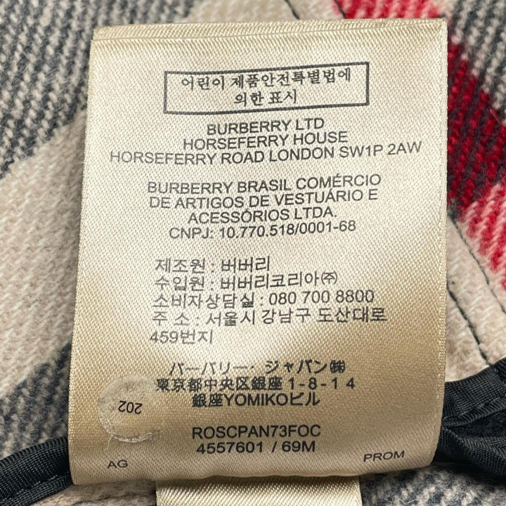 極美品▲BURBERRY バーバリー ウール100％ 裏地ノバチェック ショート丈 ダッフルコート ブラック 38 正規品 レディース