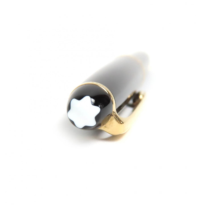 良品△MONTBLANC モンブラン マイスターシュテュック クラシック ホワイトスター ツイスト式 ボールペン ブラック ゴールド 筆記確認済み