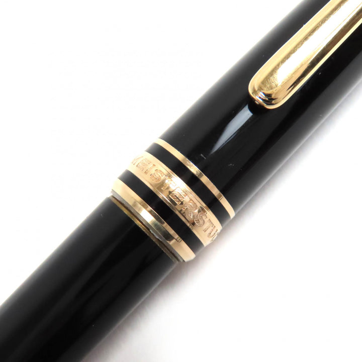 良品△MONTBLANC モンブラン マイスターシュテュック クラシック ホワイトスター ツイスト式 ボールペン ブラック ゴールド 筆記確認済み