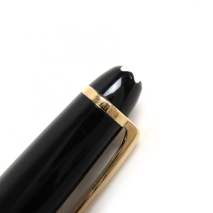 良品△MONTBLANC モンブラン マイスターシュテュック クラシック ホワイトスター ツイスト式 ボールペン ブラック ゴールド 筆記確認済み