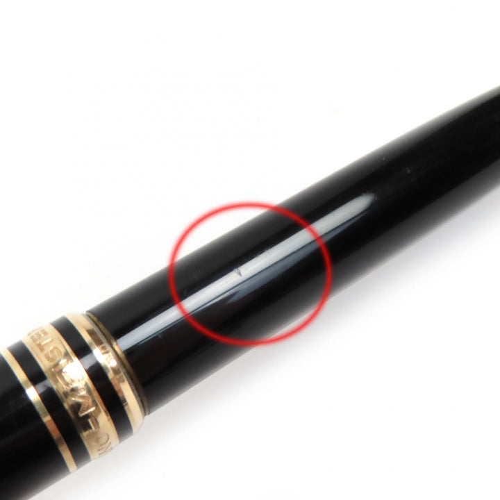 良品△MONTBLANC モンブラン マイスターシュテュック クラシック ホワイトスター ツイスト式 ボールペン ブラック ゴールド 筆記確認済み