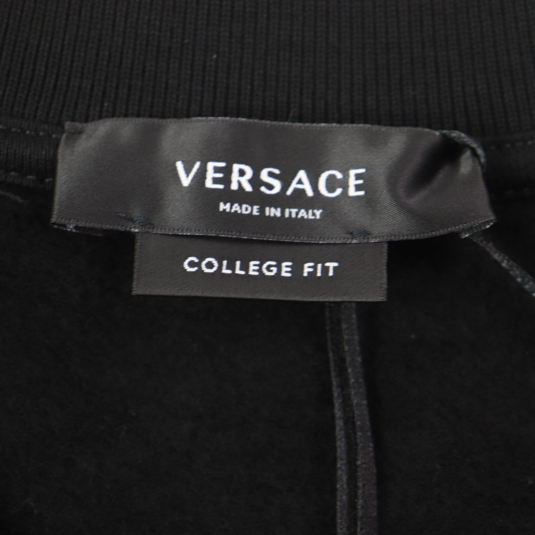 未使用品▼VERSACE ヴェルサーチ 2021年製 1004001 COLLEGE FIT パッチワーク クルーネック プルオーバー スウェット XXL 正規品 メンズ