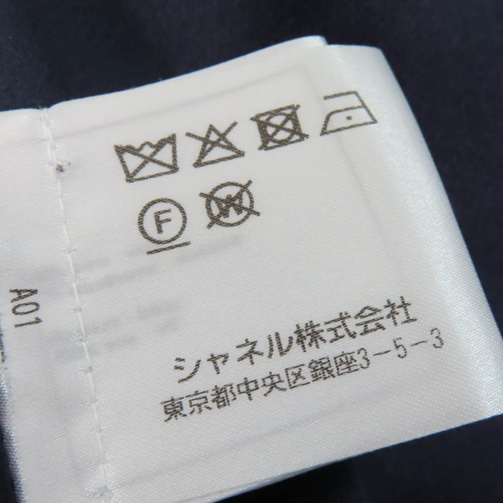 極美品☆CHANEL シャネル P59081V39106 ウール 六角ココボタン ジグザグ柄 コート ブラック ホワイト 36 フランス製 正規品 レディース