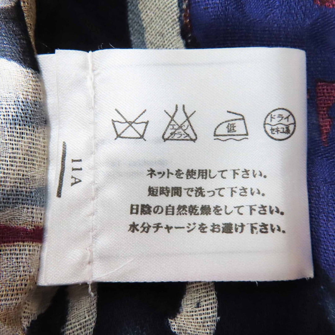 極美品◎CHANEL シャネル P37299 シルク100％ ココマーク カメリア 一部シースルー シフォン生地 ノースリーブ ワンピース マルチ 34 仏製