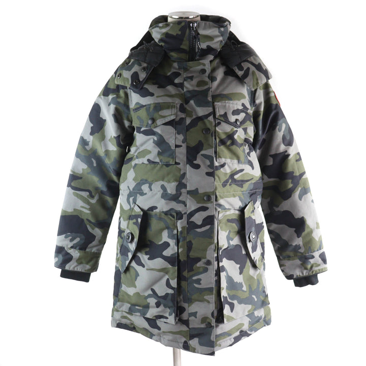 未使用品★CANADA GOOSE カナダグース 5806LP GABRIOLA PARKA カナダグースジャパン ロゴワッペン・フード付 カモフラ ダウンコート XS