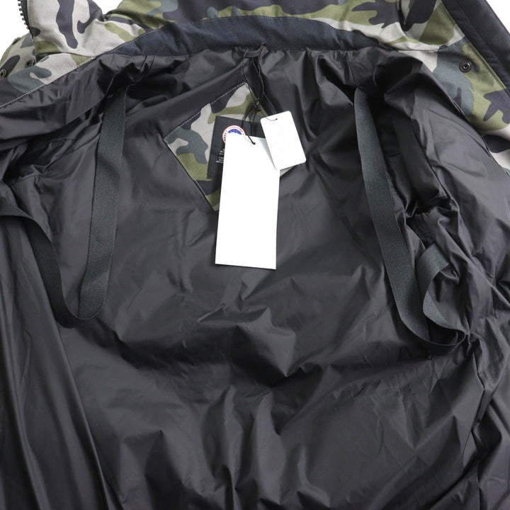 未使用品★CANADA GOOSE カナダグース 5806LP GABRIOLA PARKA カナダグースジャパン ロゴワッペン・フード付 カモフラ ダウンコート XS