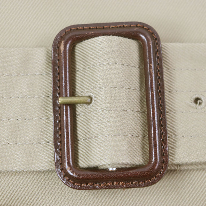 美品▼BURBERRY LONDON バーバリーロンドン 3789914 裏地チェック柄 ロゴ入りボタン トレンチコート ベージュ 46 ガーメント付き メンズ