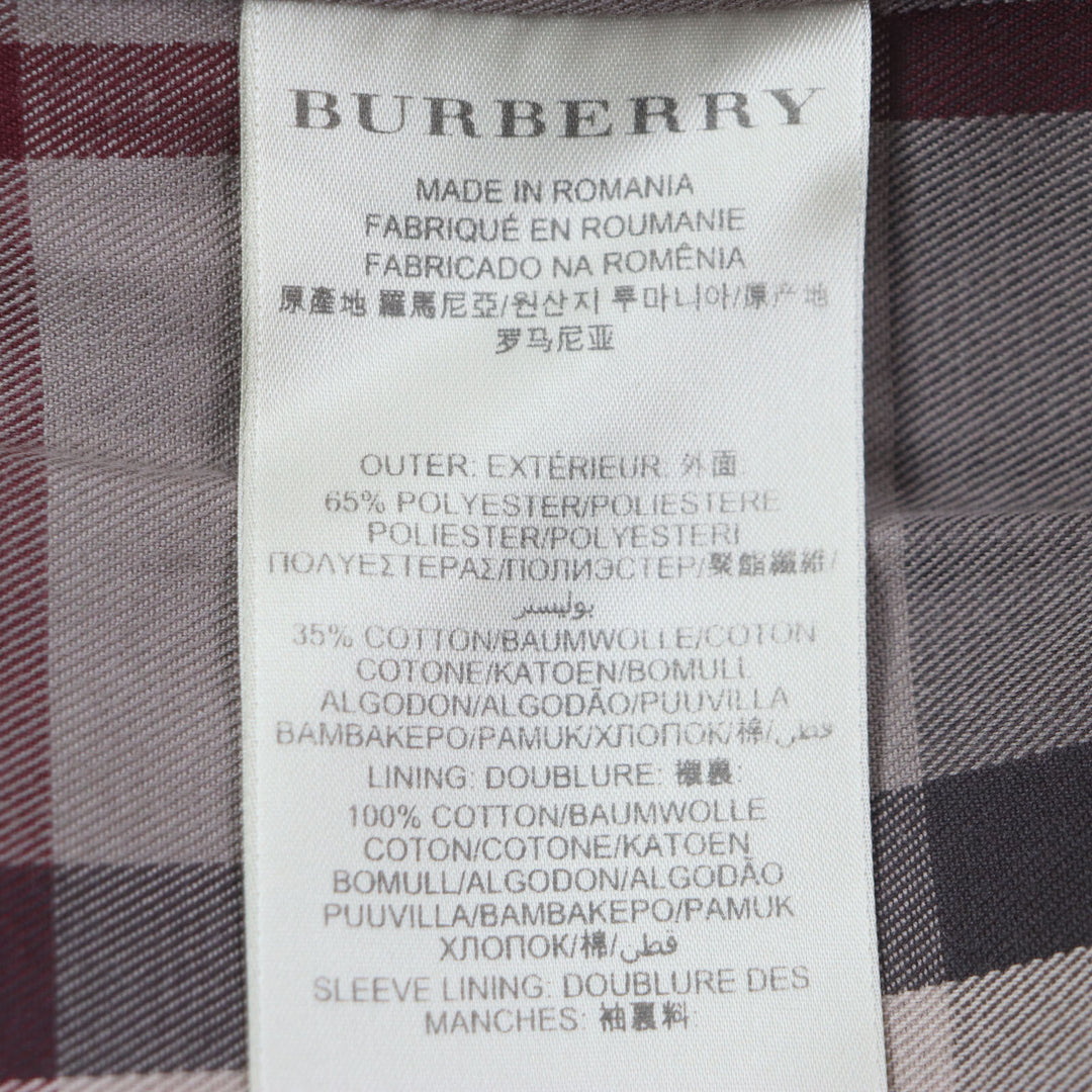 美品▼BURBERRY LONDON バーバリーロンドン 3789914 裏地チェック柄 ロゴ入りボタン トレンチコート ベージュ 46 ガーメント付き メンズ