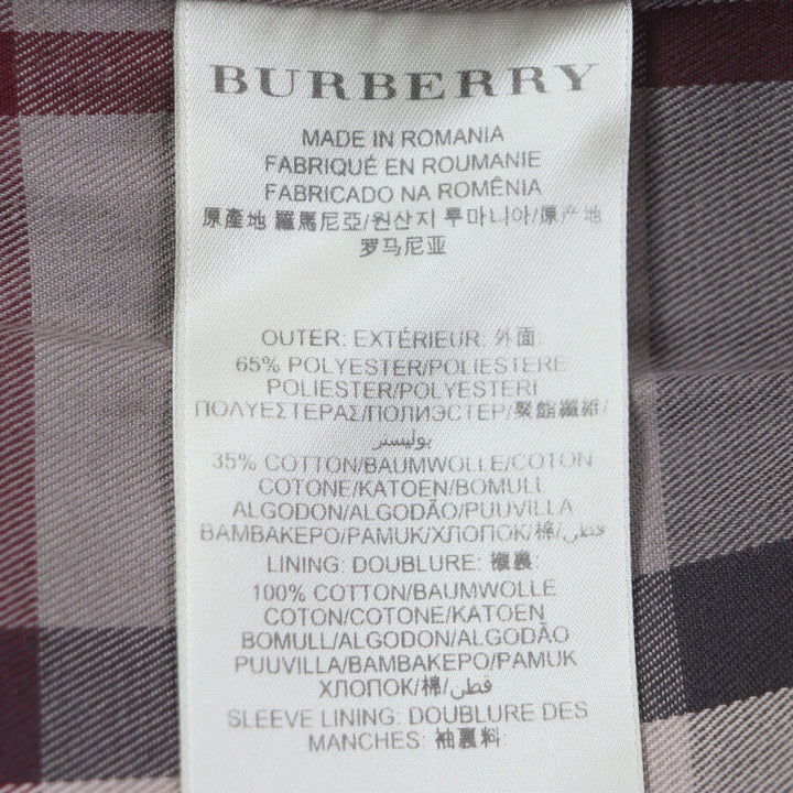 美品▼BURBERRY LONDON バーバリーロンドン 3789914 裏地チェック柄 ロゴ入りボタン トレンチコート ベージュ 46 ガーメント付き メンズ