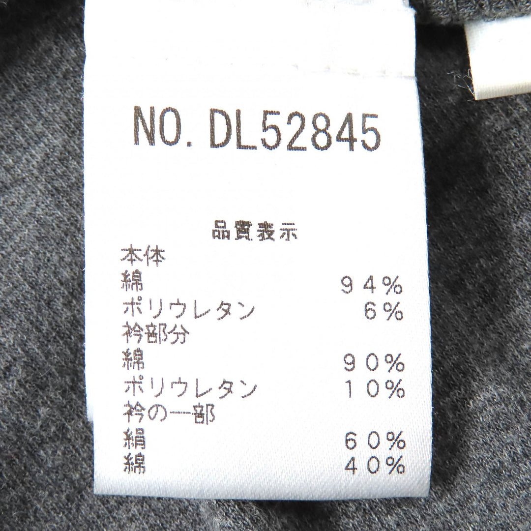 美品△Brunello Cucinelli ブルネロクチネリ シルクチュールカラー切替 ノースリーブカットソー ロングジレ ベスト グレー S 伊製 正規品