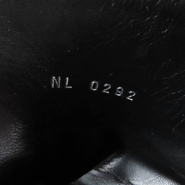 極美品★LOUIS VUITTON ルイヴィトン 2022年製 アフターグロー・ライン モノグラム スタッズ サイドZIP レザー アンクルブーツ 黒 茶 36