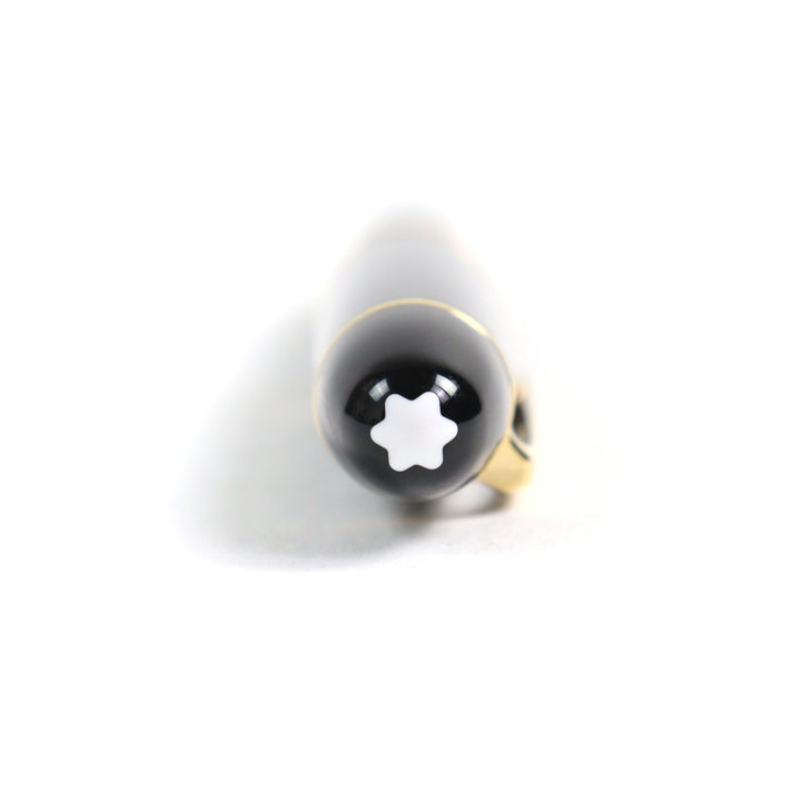 美品○MONTBLANC モンブラン マイスターシュテュック 149 ペン先18K Bニブ ホワイトスター ロゴ刻印 吸引式 万年筆 ブラック ゴールド