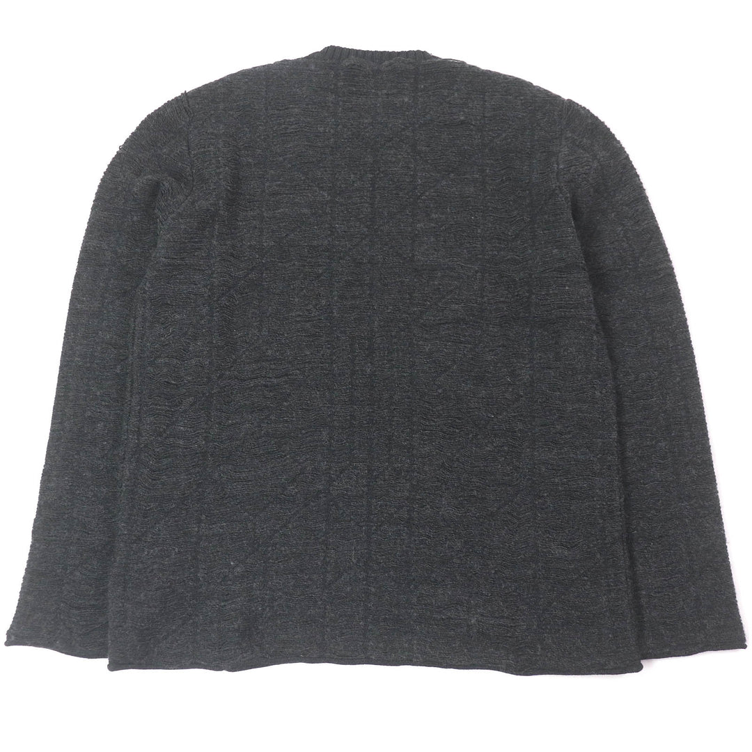 未使用品□MM6 Maison Margiela エムエムシックス メゾンマルジェラ 24AW SH0HL0011 バージンウール セーター グレー M 正規品 メンズ