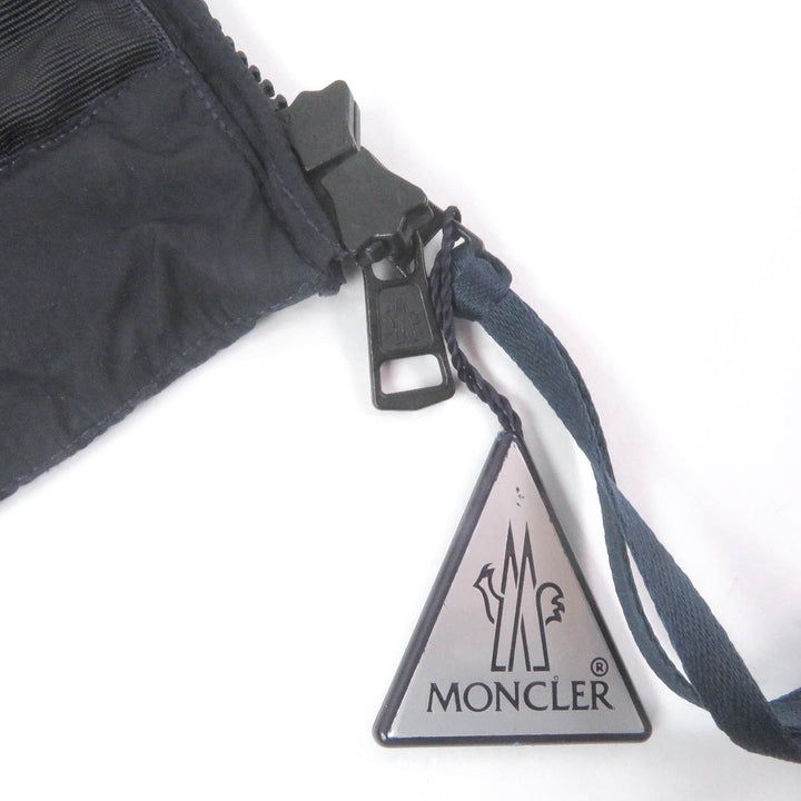 未使用品□MONCLER モンクレール 20SS TOUQUES GIUBBOTTO ロゴエンブロイダリー WZIP フーデッド ナイロンベスト ネイビー 3 正規品