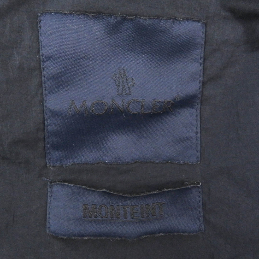 未使用品□MONCLER モンクレール 20SS TOUQUES GIUBBOTTO ロゴエンブロイダリー WZIP フーデッド ナイロンベスト ネイビー 3 正規品