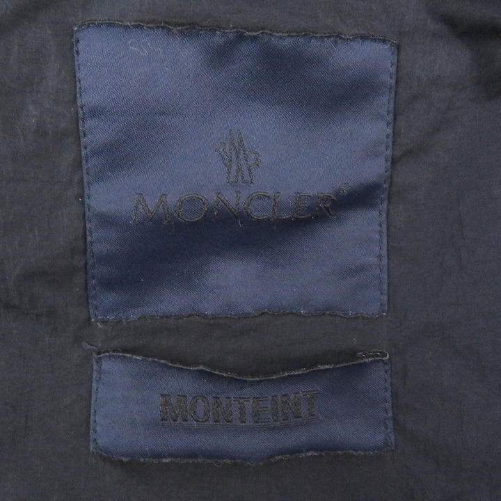 未使用品□MONCLER モンクレール 20SS TOUQUES GIUBBOTTO ロゴエンブロイダリー WZIP フーデッド ナイロンベスト ネイビー 3 正規品