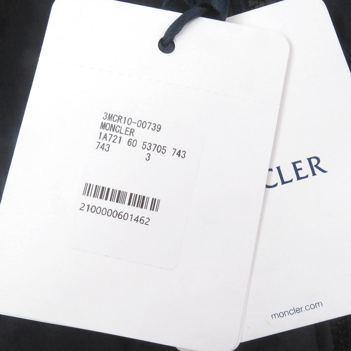 未使用品□MONCLER モンクレール 20SS TOUQUES GIUBBOTTO ロゴエンブロイダリー WZIP フーデッド ナイロンベスト ネイビー 3 正規品