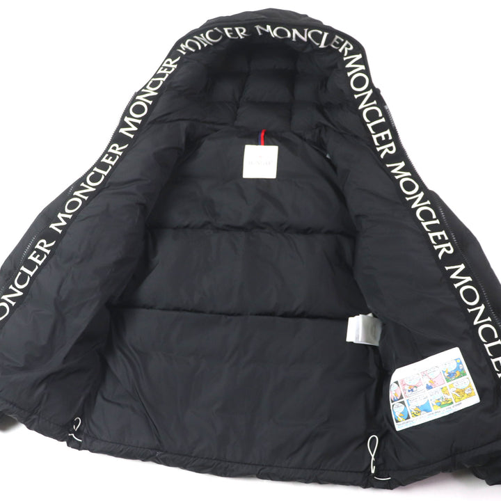 極美品▼モンクレール MONTCLAR GIUBBOTTO スリムフィット フード・ワッペン付き WZIPUP ダウンジャケット 1 ハンガー付き 正規品 メンズ