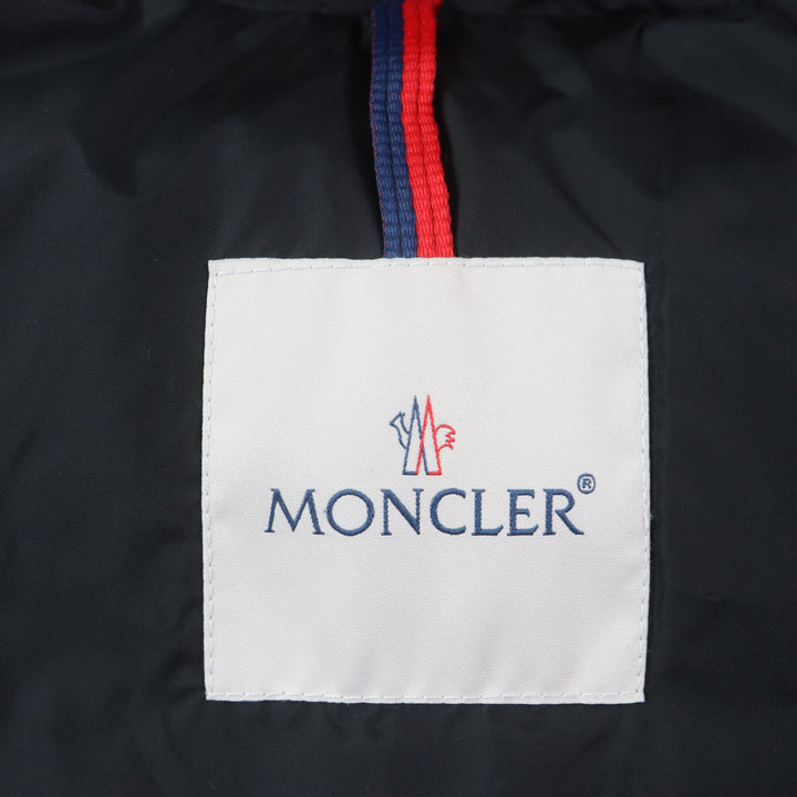 極美品▼モンクレール MONTCLAR GIUBBOTTO スリムフィット フード・ワッペン付き WZIPUP ダウンジャケット 1 ハンガー付き 正規品 メンズ