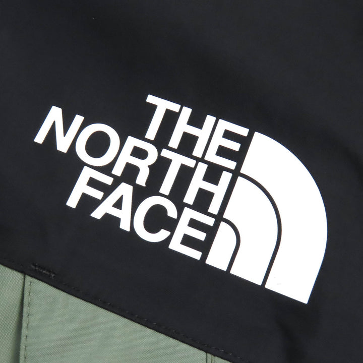 極美△THE NORTH FACE ザ・ノースフェイス NP12135 マウンテン レインテックスジャケット ロゴ フード付 GORE-TEX アガベグリーン M 正規