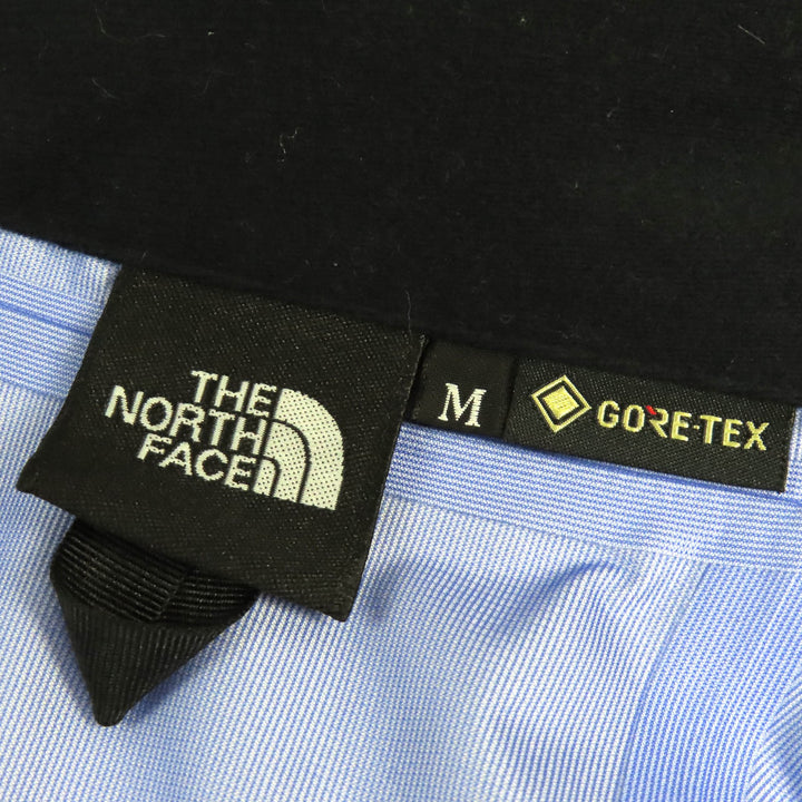 極美△THE NORTH FACE ザ・ノースフェイス NP12135 マウンテン レインテックスジャケット ロゴ フード付 GORE-TEX アガベグリーン M 正規