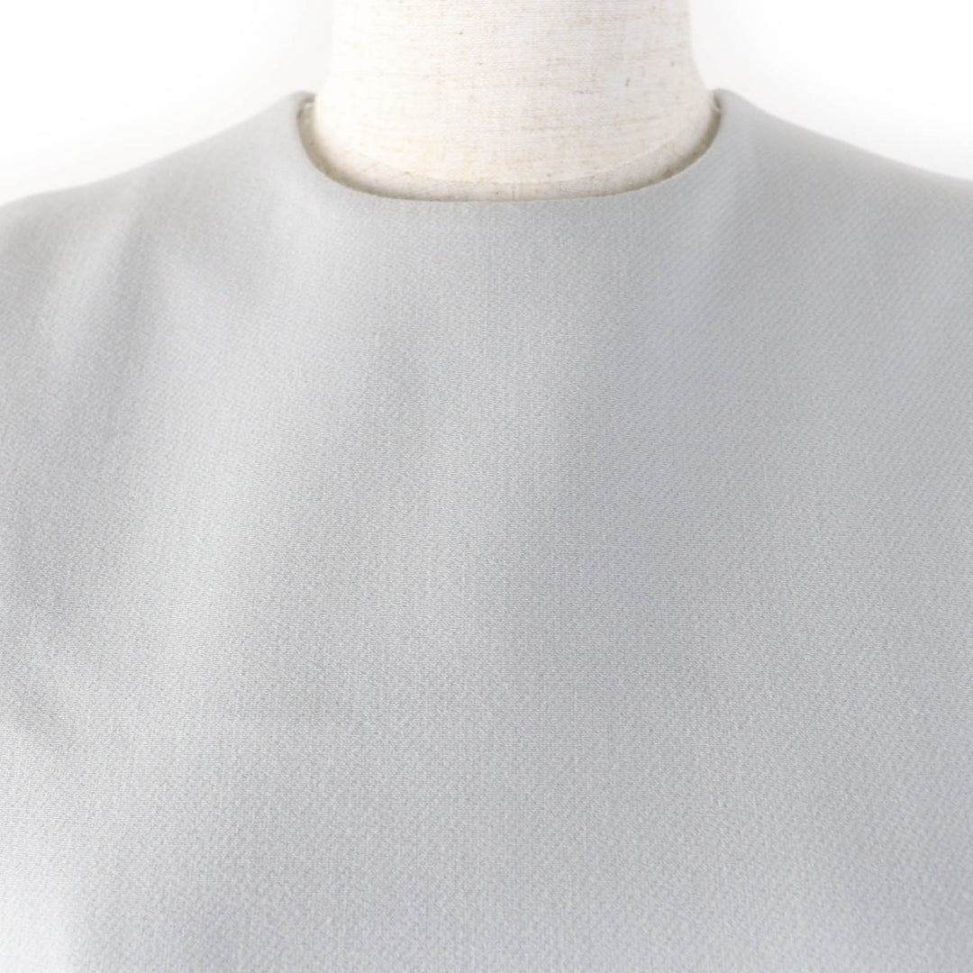 未使用品☆YOKO CHAN ヨーコチャン 2020年製 YCD-120-568 フェイクパール付 ノースリーブ ワンピース サックス ネイビー 38 正規品