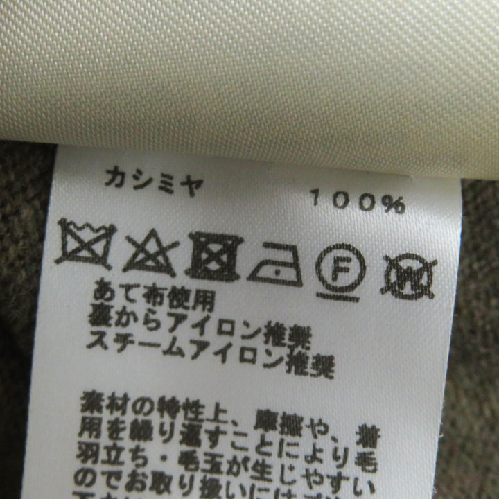 美品◎HERMES エルメス 22AW 2H2631D1 カシミヤ100％ Hリフト 長袖 ニットプルオーバー ブラウン系 34 UK製 正規品 レディース