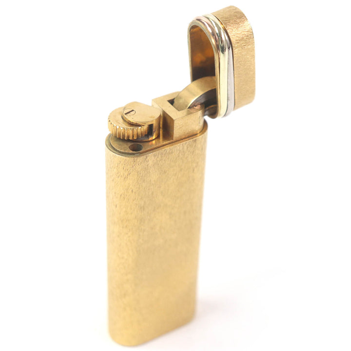 美品□Cartier カルティエ トリニティ オーバル 新型 喫煙具 ガスライター ゴールド スイス製 メンズ レディース オススメ 着火確認済み