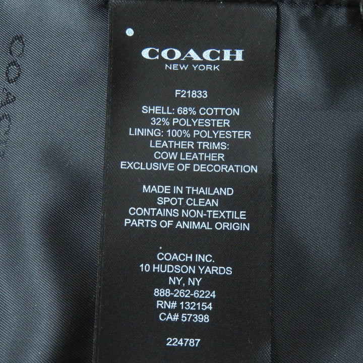 極美品△COACH コーチ F21833 コットン 裏地レオパード柄 ロゴボタン ベルト付 トレンチコート ハーフ丈 ベージュ XS 正規品 レディース