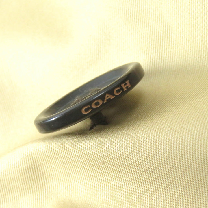 極美品△COACH コーチ F21833 コットン 裏地レオパード柄 ロゴボタン ベルト付 トレンチコート ハーフ丈 ベージュ XS 正規品 レディース