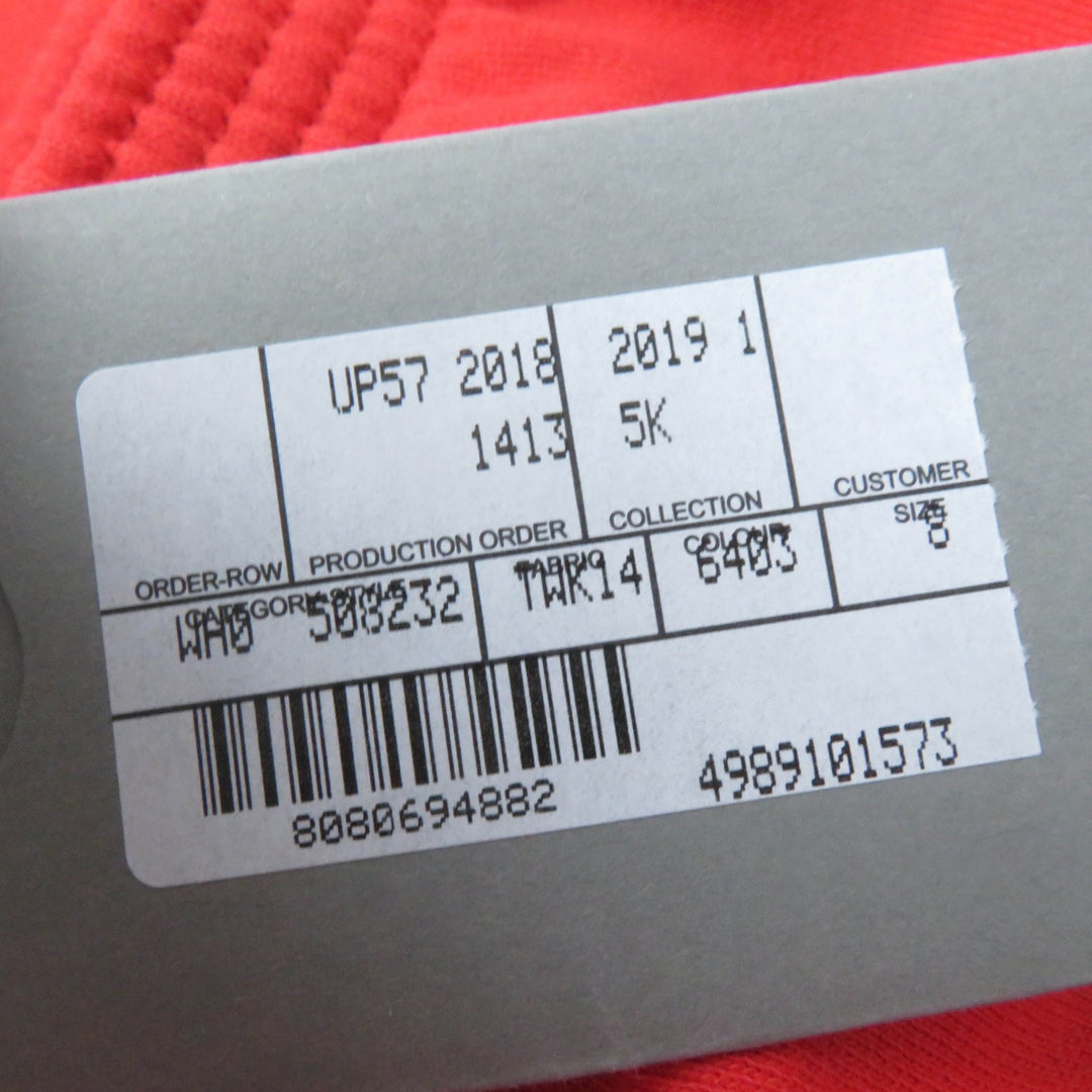 未使用品☆BALENCIAGA バレンシアガ 508232 コットン キャンペーンロゴ スウェットパンツ ボトムス レッド 8 イタリア製 正規品 キッズ