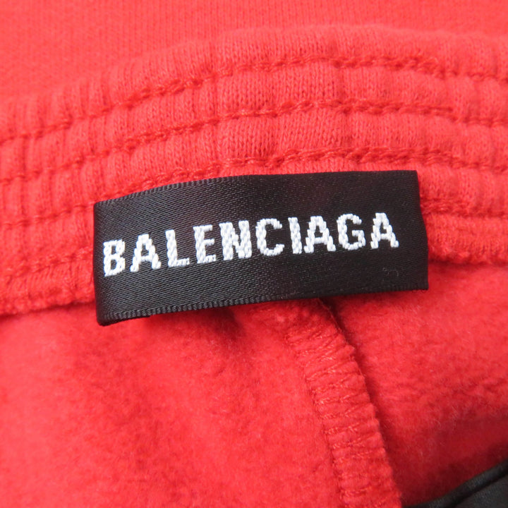 未使用品☆BALENCIAGA バレンシアガ 508232 コットン キャンペーンロゴ スウェットパンツ ボトムス レッド 8 イタリア製 正規品 キッズ