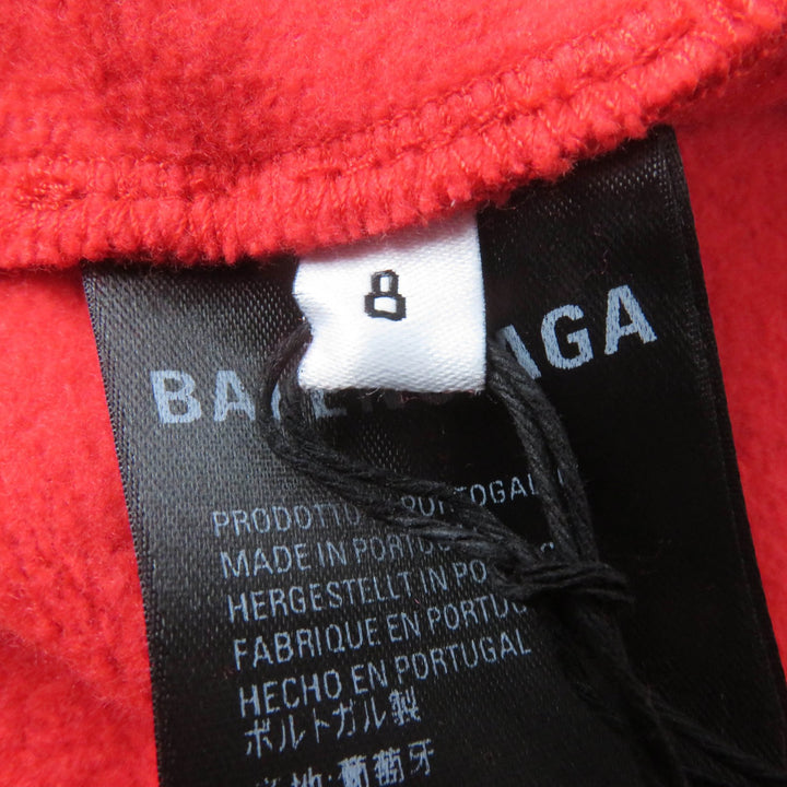 未使用品☆BALENCIAGA バレンシアガ 508232 コットン キャンペーンロゴ スウェットパンツ ボトムス レッド 8 イタリア製 正規品 キッズ