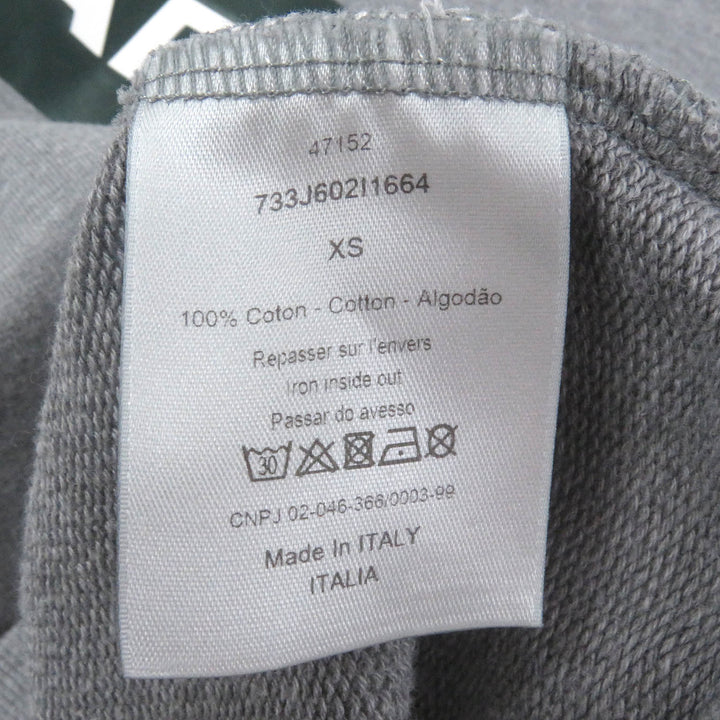 美品□Dior HOMME ディオールオム 733J602I1664 HARDIOR ロゴ入り クルーネック スウェットシャツ トレーナー グレー XS 伊製 正規品