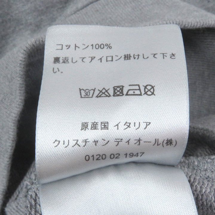 美品□Dior HOMME ディオールオム 733J602I1664 HARDIOR ロゴ入り クルーネック スウェットシャツ トレーナー グレー XS 伊製 正規品