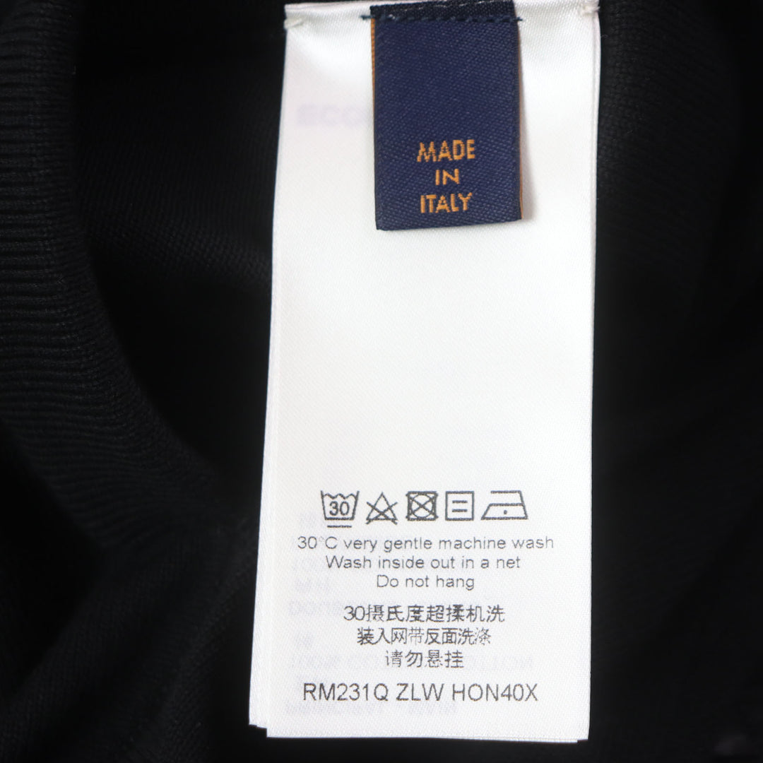 美品▼LOUIS VUITTON ルイヴィトン 2023年製 モノグラム ロゴ刺繍入り リバーシブル ライト WZIPUP ボンバージャケット M 正規品 メンズ
