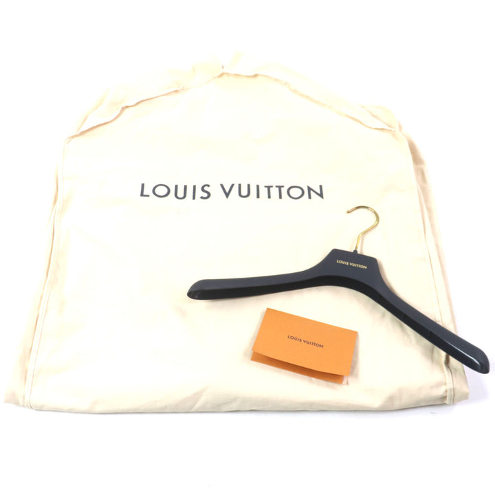 美品▼LOUIS VUITTON ルイヴィトン 2023年製 モノグラム ロゴ刺繍入り リバーシブル ライト WZIPUP ボンバージャケット M 正規品 メンズ