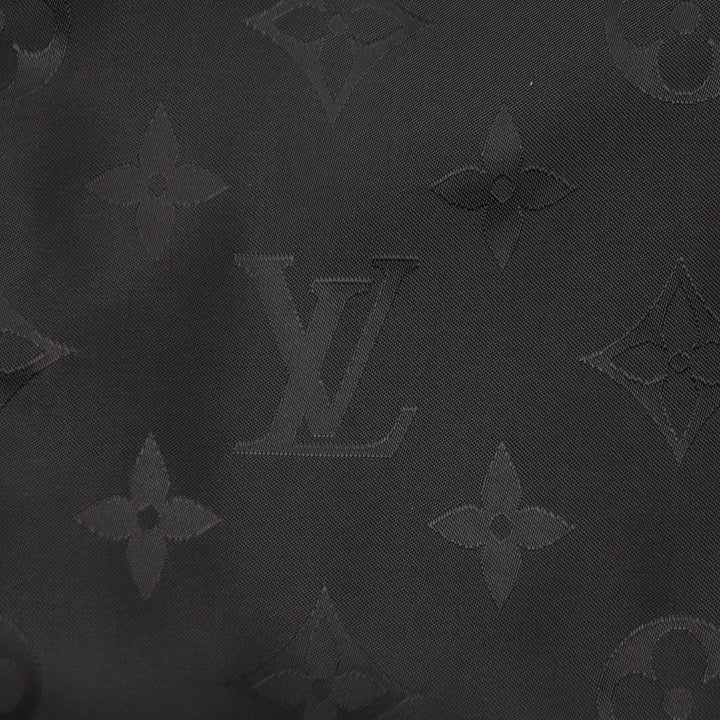 美品▼LOUIS VUITTON ルイヴィトン 2023年製 モノグラム ロゴ刺繍入り リバーシブル ライト WZIPUP ボンバージャケット M 正規品 メンズ